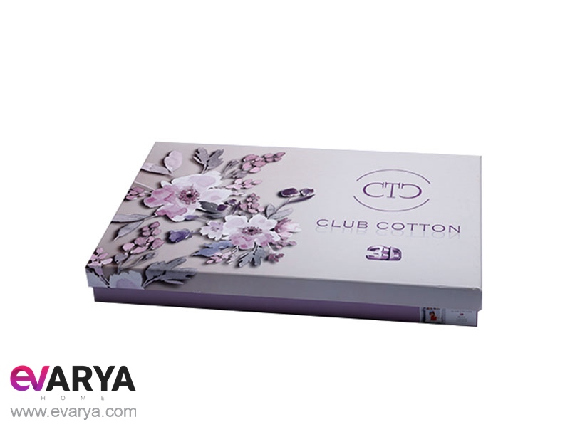 روتختی سه بعدی طرح silky برند club cotton